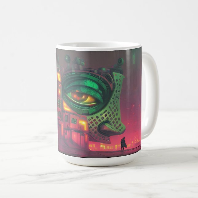 The house is unimpressed coffee mug (Front Right)