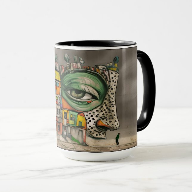 The house is unimpressed mug (Front Right)
