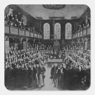 The House of Commons, 1833 Square Sticker