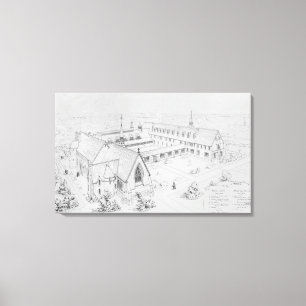 The House of Mercy, Clewer Canvas Print