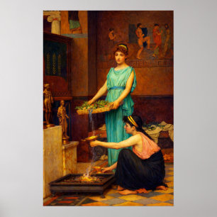 The Household Gods by John William Waterhouse Poster