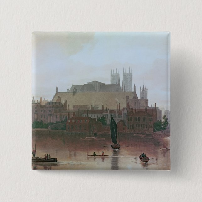 The Houses of Parliament 15 Cm Square Badge (Front)