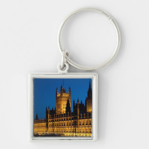 The Houses of Parliament at night in the city of Key Ring