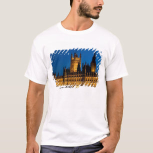 The Houses of Parliament at night in the city of T-Shirt