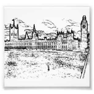 The Houses of Parliament, Westminster, London Photo Print