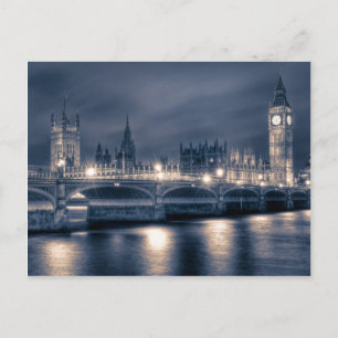 The Houses of Parliament,  Westminster London Postcard
