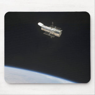 The Hubble Space Telescope in orbit above Earth 2 Mouse Pad