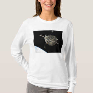 The Hubble Space Telescope in orbit above Earth T-Shirt