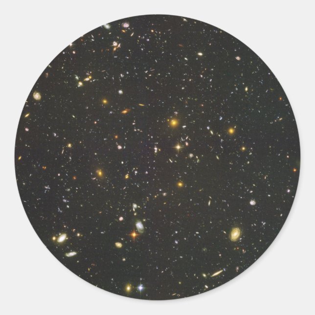 The Hubble Ultra Deep Field Classic Round Sticker (Front)