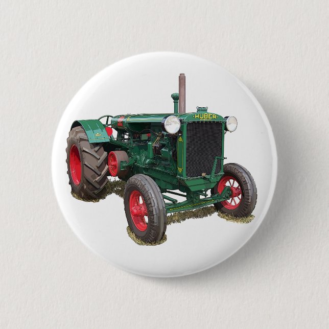 The Huber HK tractor 6 Cm Round Badge (Front)