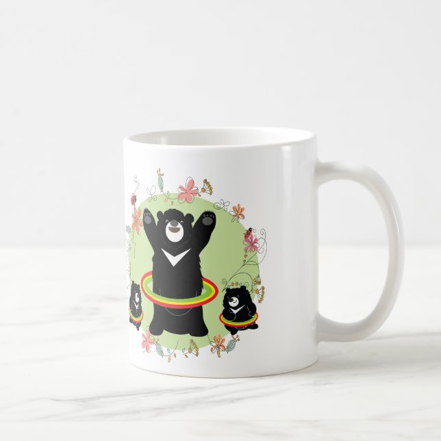 The Hula Hoop-Black bears Coffee Mug (Right)