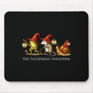 The Hullabaloo Com Frog Opossum Snail Wizard Title Mouse Pad
