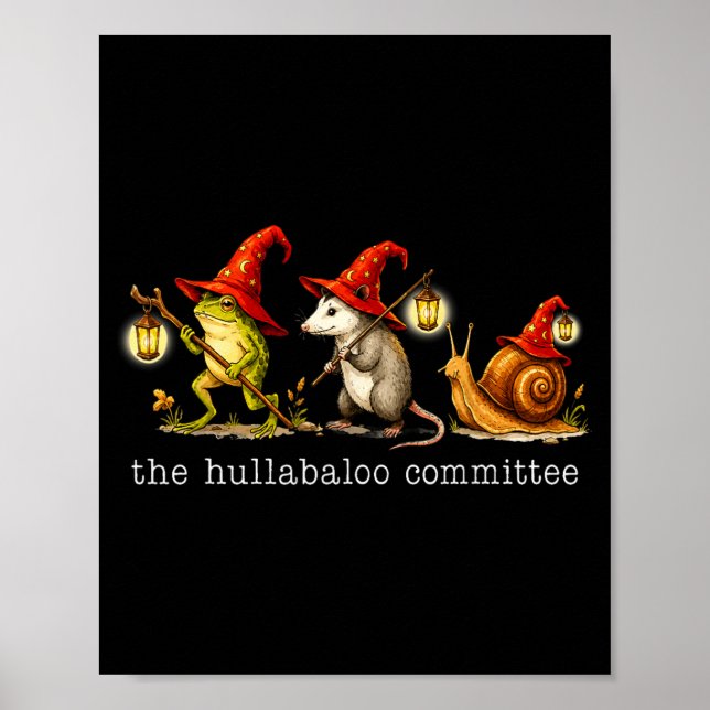 The Hullabaloo Com Frog Opossum Snail Wizard Title Poster (Front)