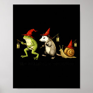 The Hullabaloo Com Frog Opossum Snail Wizard Title Poster