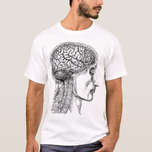The Human Brain - Antique Engraving T-Shirt