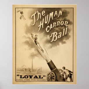 The Human Cannon Ball Poster
