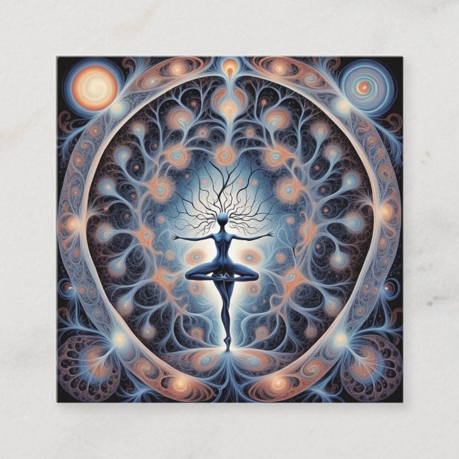 The human cerebrum is perhaps one of the most enig square business card (Front)