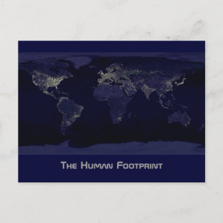 The Human Footprint Postcard