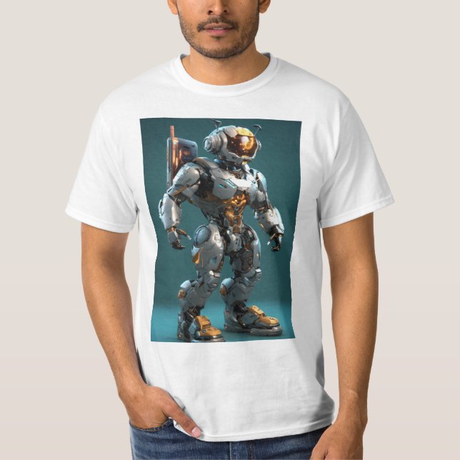 The human robot artificial intelligent T-Shirt (Front)