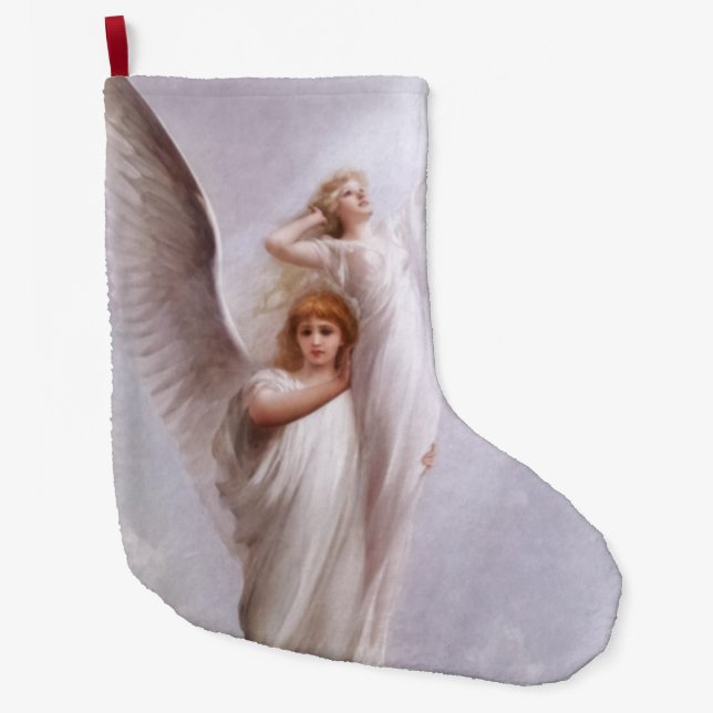 The Human Soul by Luis Ricardo Falero Large Christmas Stocking (Front)