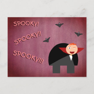 The Hunchback Dressed like a Cute Vampire Holiday Postcard