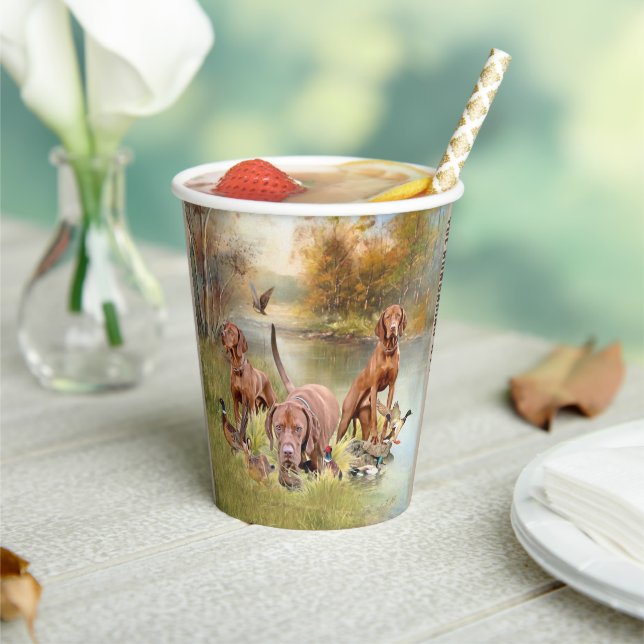 The Hungarian Wirehaired Vizsla  Paper Cups (Insitu)