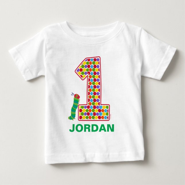 The Hungry Caterpillar 1st Birthday Baby T-Shirt (Front)