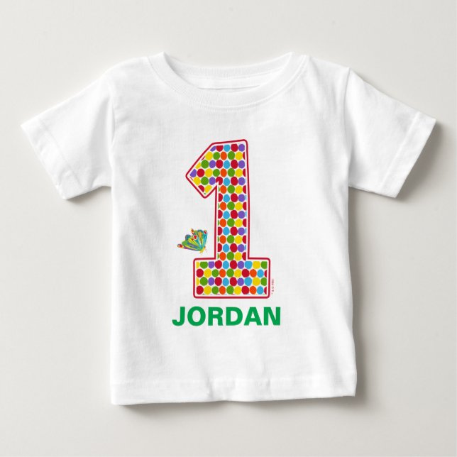 The Hungry Caterpillar 1st Birthday Baby T-Shirt (Front)