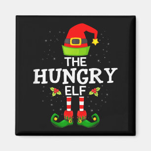 The Hungry Elf Christmas Family Matching Pajama  Magnet