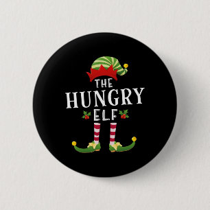 The Hungry Elf Christmas Matching Pajama  6 Cm Round Badge
