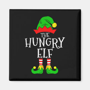 The Hungry Elf Funny Family Matching Christmas Magnet
