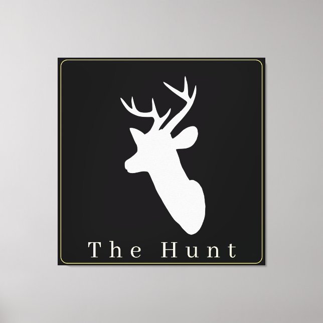 The Hunt A Display of the Hunters Trophy Canvas Print (Front)