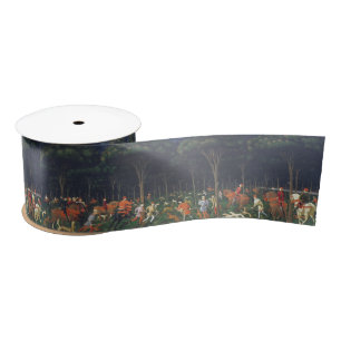 The Hunt in the Forest (by Paolo Uccello) Satin Ribbon