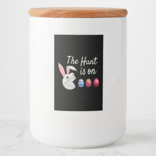 The hunt is on Easter Bunny Egg Hunt Food Label