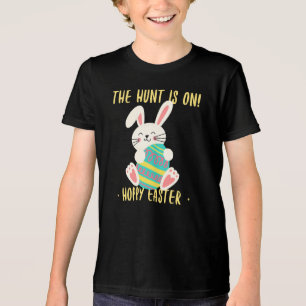 The Hunt Is On – Easter Bunny Kids Shirt