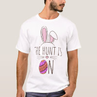 The Hunt Is On Easter Egg Hunt Cute Bunny Adorable