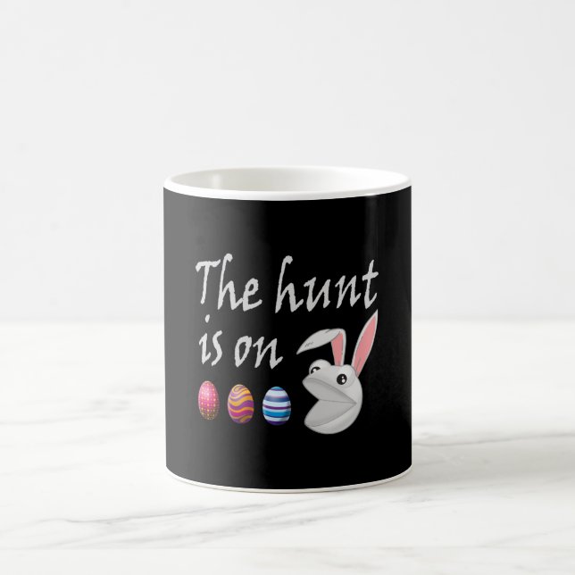 The hunt is on Easter Rabbit Egg Hunt Coffee Mug (Center)