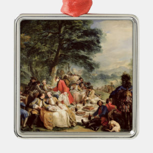 The Hunt Lunch, 1737 Metal Tree Decoration
