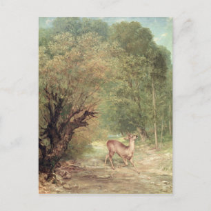 The Hunted Roe-Deer on the alert, Spring, 1867 Postcard