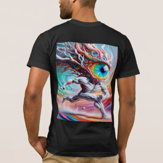 The Hunter Eye Going To Devil Fighting, BACK PRINT T-Shirt