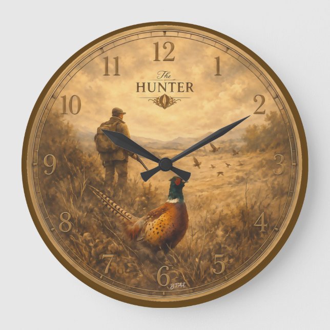 The Hunter Large Clock (Front)