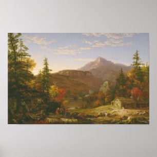 The Hunter’s Return (1845) — Thomas Cole Poster