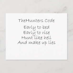 The Hunters Code Postcard