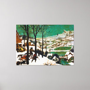 The Hunters in the Snow (winter) by Pieter Bruegel Canvas Print