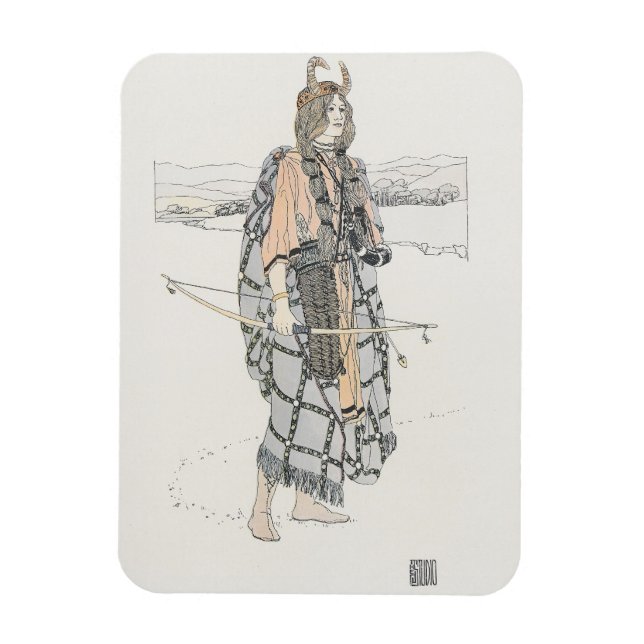 The Huntress (by Ann Macbeth) Magnet (Vertical)