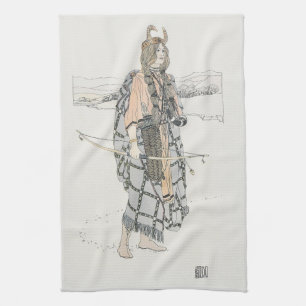 The Huntress (by Ann Macbeth) Tea Towel