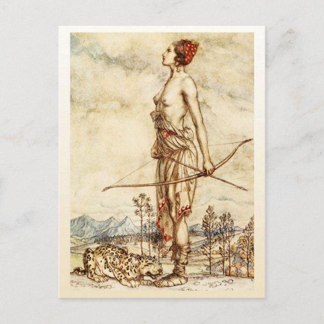 The Huntress Diana Postcard (Front)