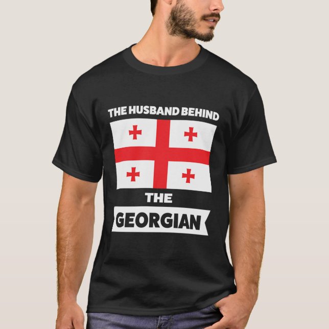 The Husband Behind The Georgian Giorgia T-Shirt (Front)