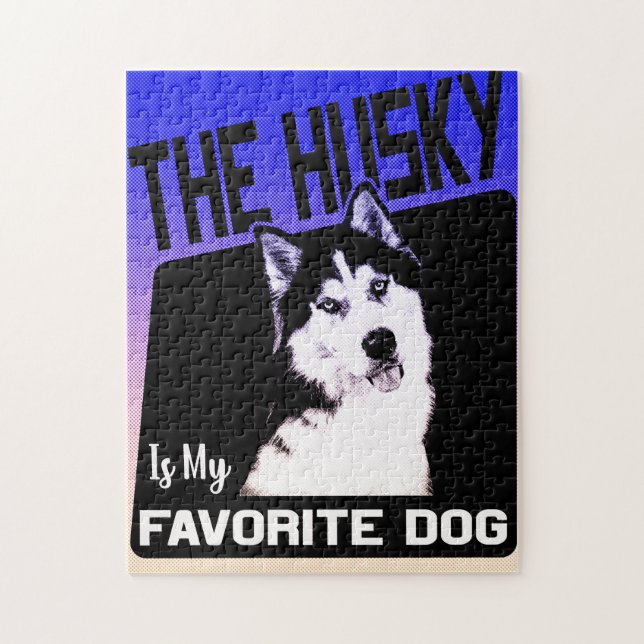 The Husky Is My Favourite Dog,Siberian Husky Jigsaw Puzzle (Vertical)