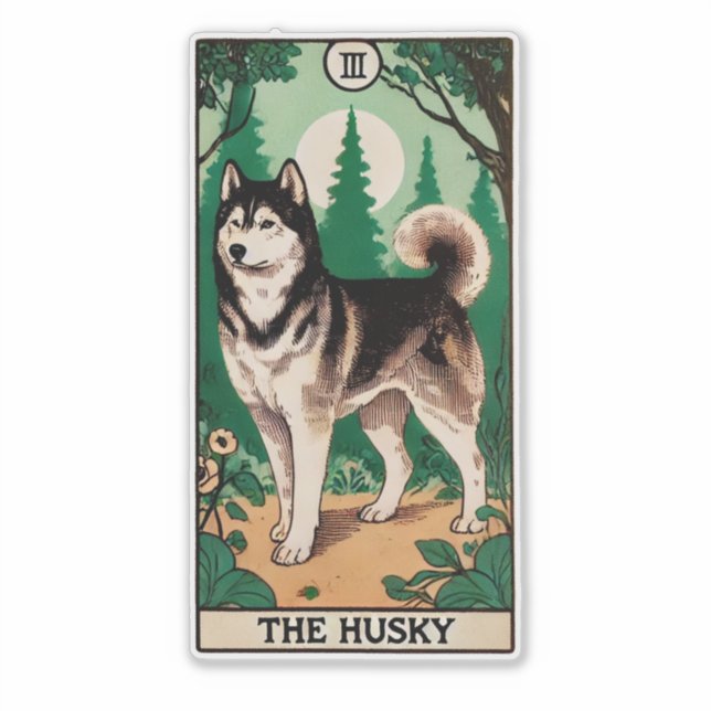 The Husky Tarot Card                               (Front)